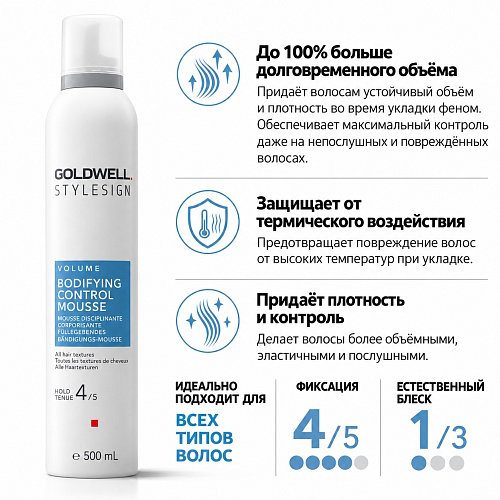 Мусс для придания формы - Goldwell Stylesign Volume Bodifying Control Mousse